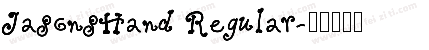 JasonsHand Regular字体转换